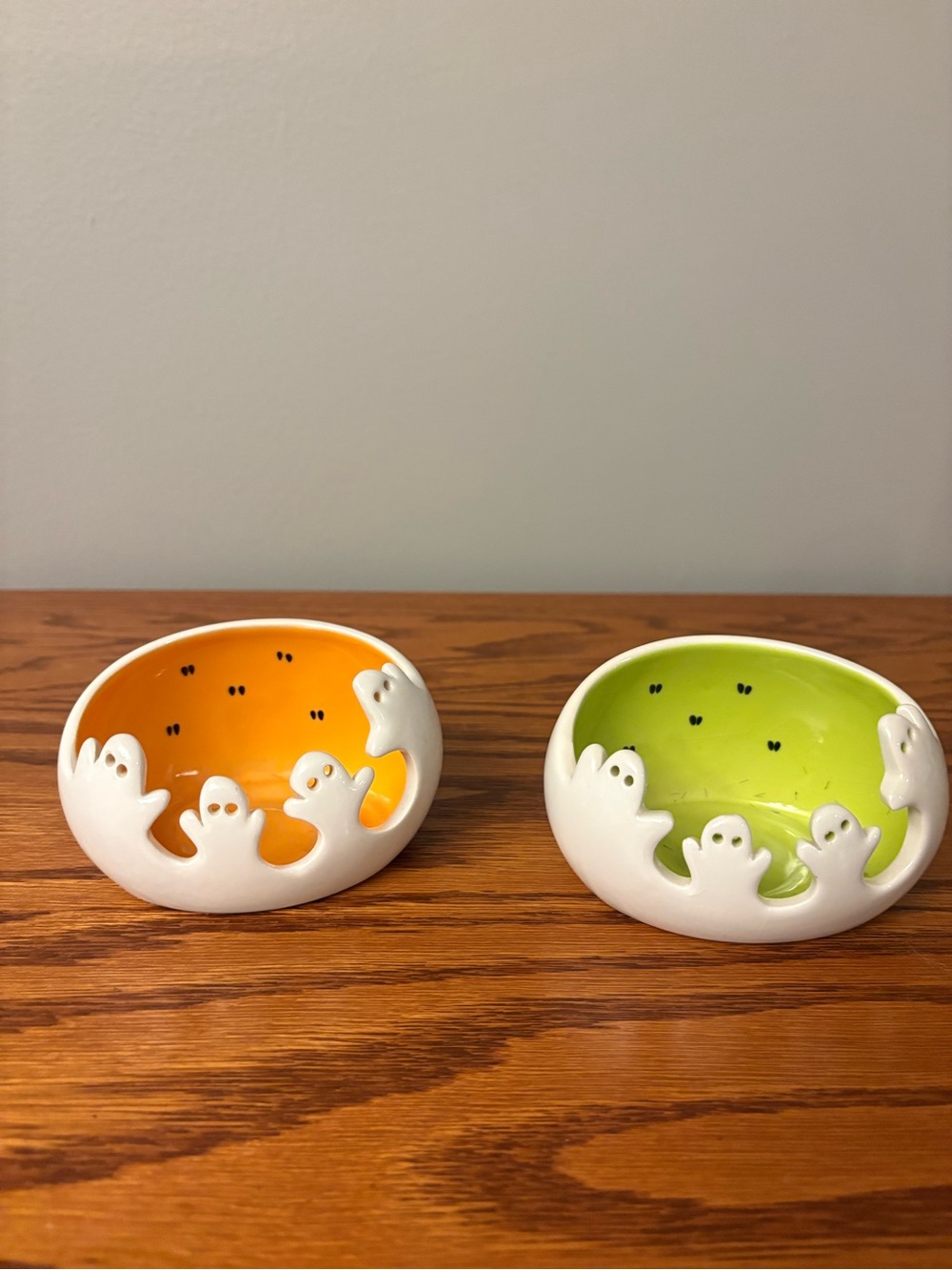 Pair of Halloween Tea Light Holders by Party Lite